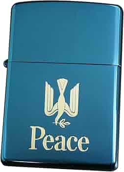 Amazon | zippo（ジッポー）Peace ブルーチタン 懸賞商品 2001年
